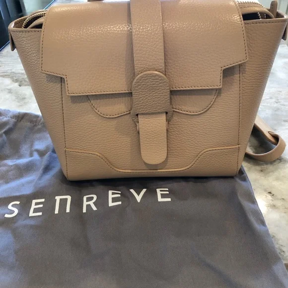 Pre-owned SENREVE Mini Maestra - Dolce leather/ Butterscotch color Gold hardware - Picture 8 of 9